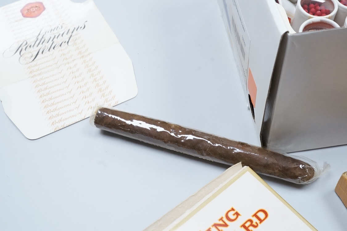 A box of Bolivia cigars and other similar cigars and matches